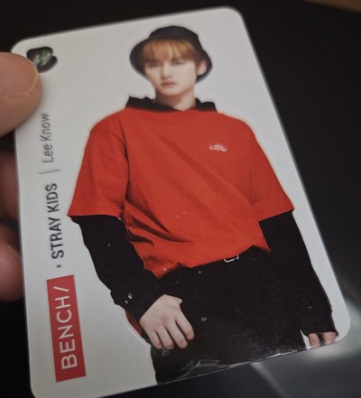 Stray Kids Lee Know 旻 代言卡 Mahagrid衣服 BENCH CLIO FURYU