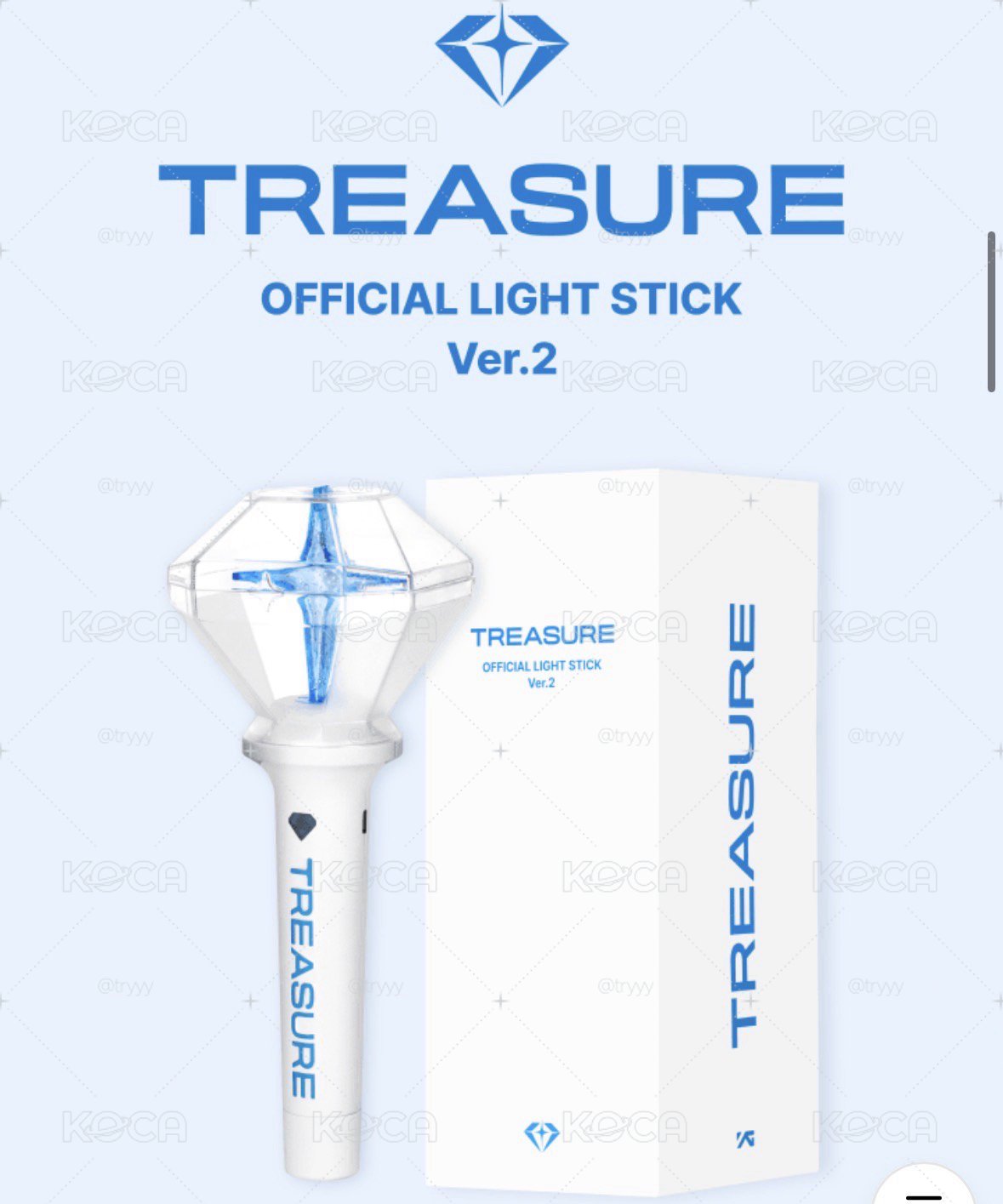（9月初抵台出貨）TREASURE 手燈 含特典