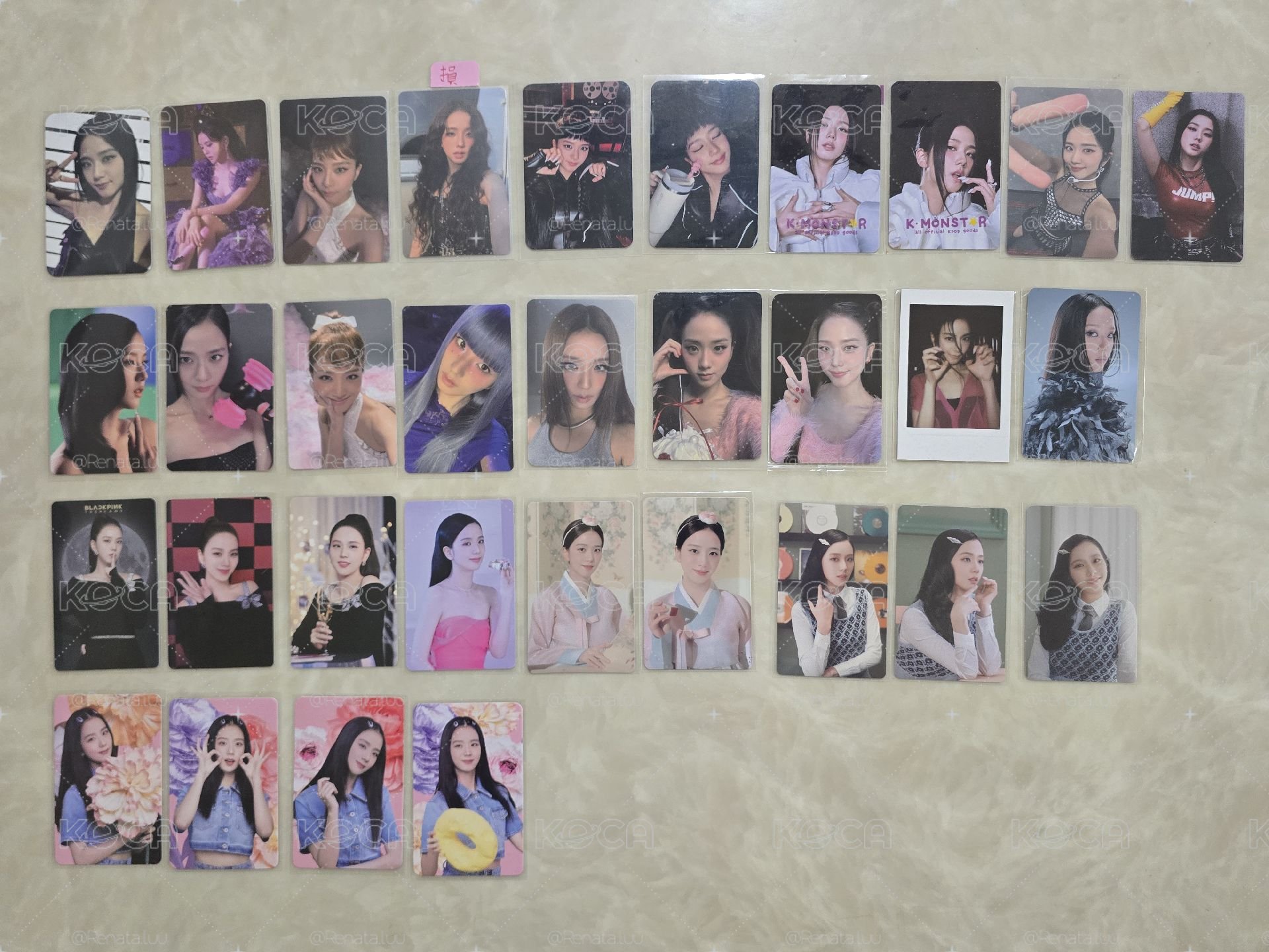 Blackpink Jisoo 秀 遊戲卡，滿額卡，特典卡，幸運卡盤出