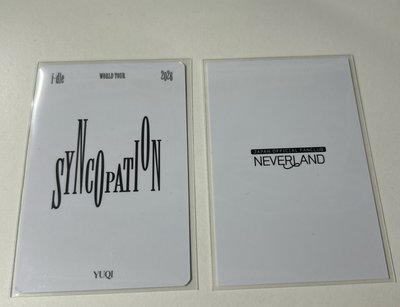 26世巡 宋雨琦 i-dle 日咖會員 拍立得 演唱會入場卡+隨機卡