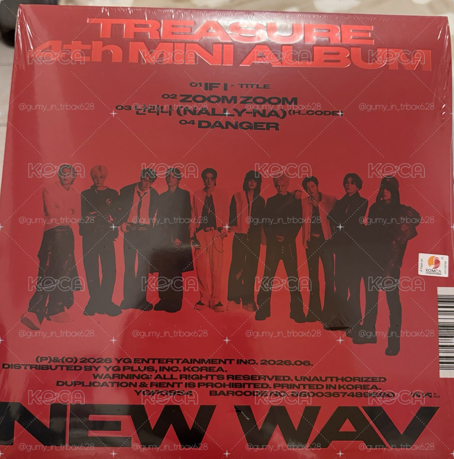 TREASURE 迷你四輯 NEW WAV (RED ver.)