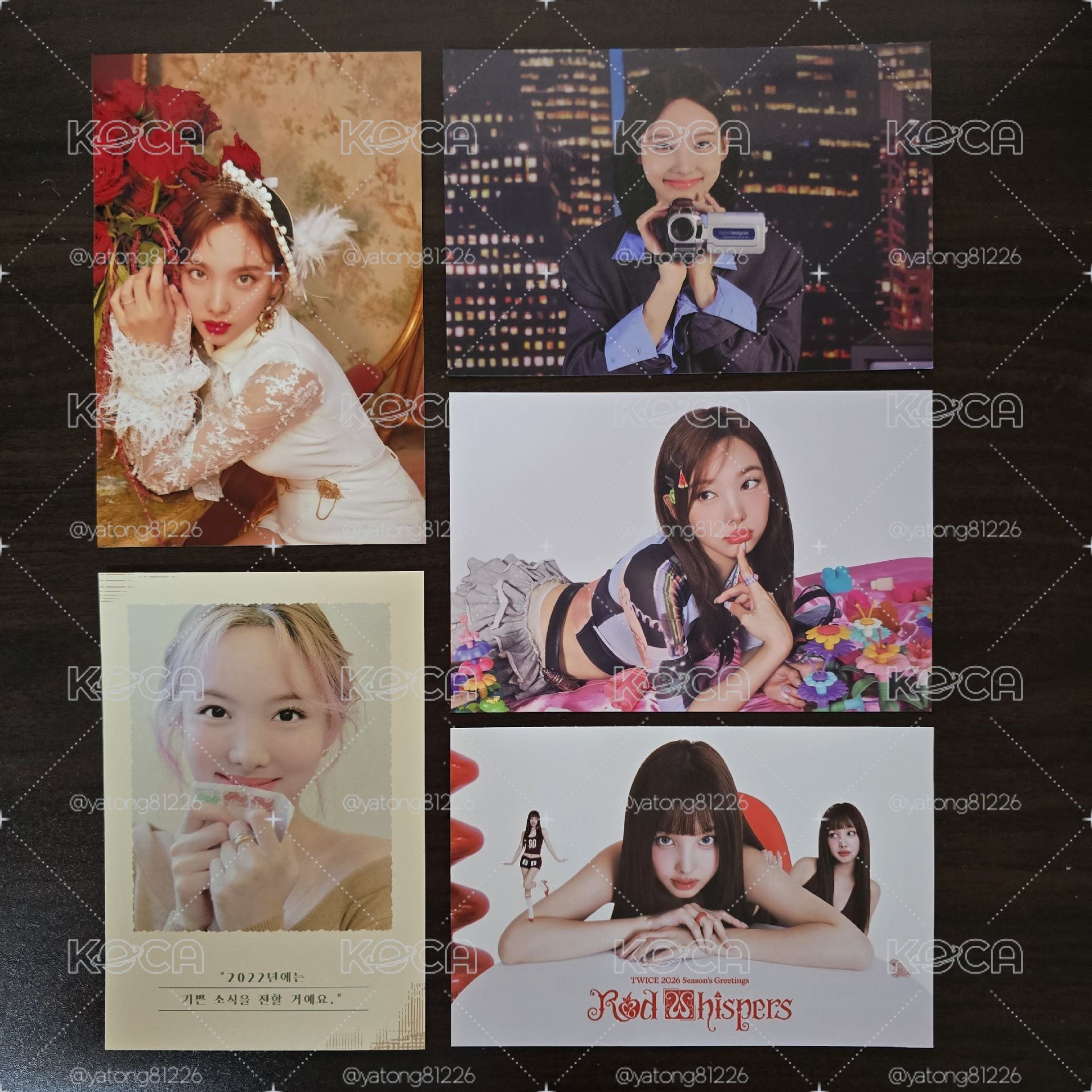TWICE 娜璉 韓國年曆卡+會員禮卡
