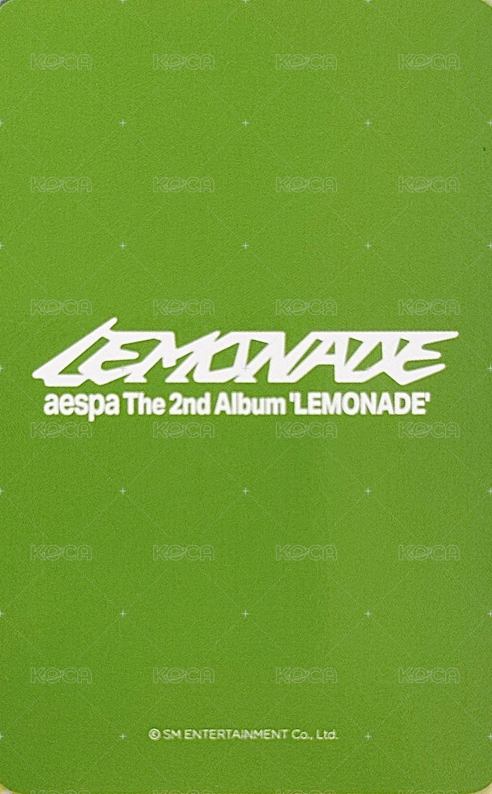 LEMONADE wm 幸運卡  背面