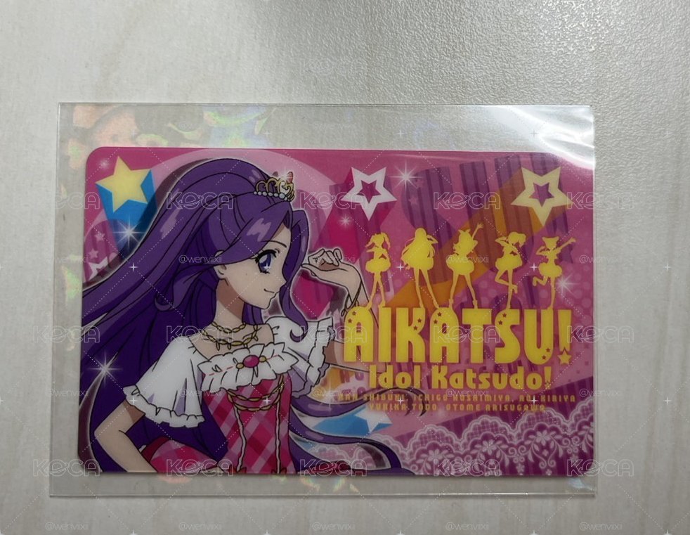 偶像學園 美月初代粉絲證 無原袋