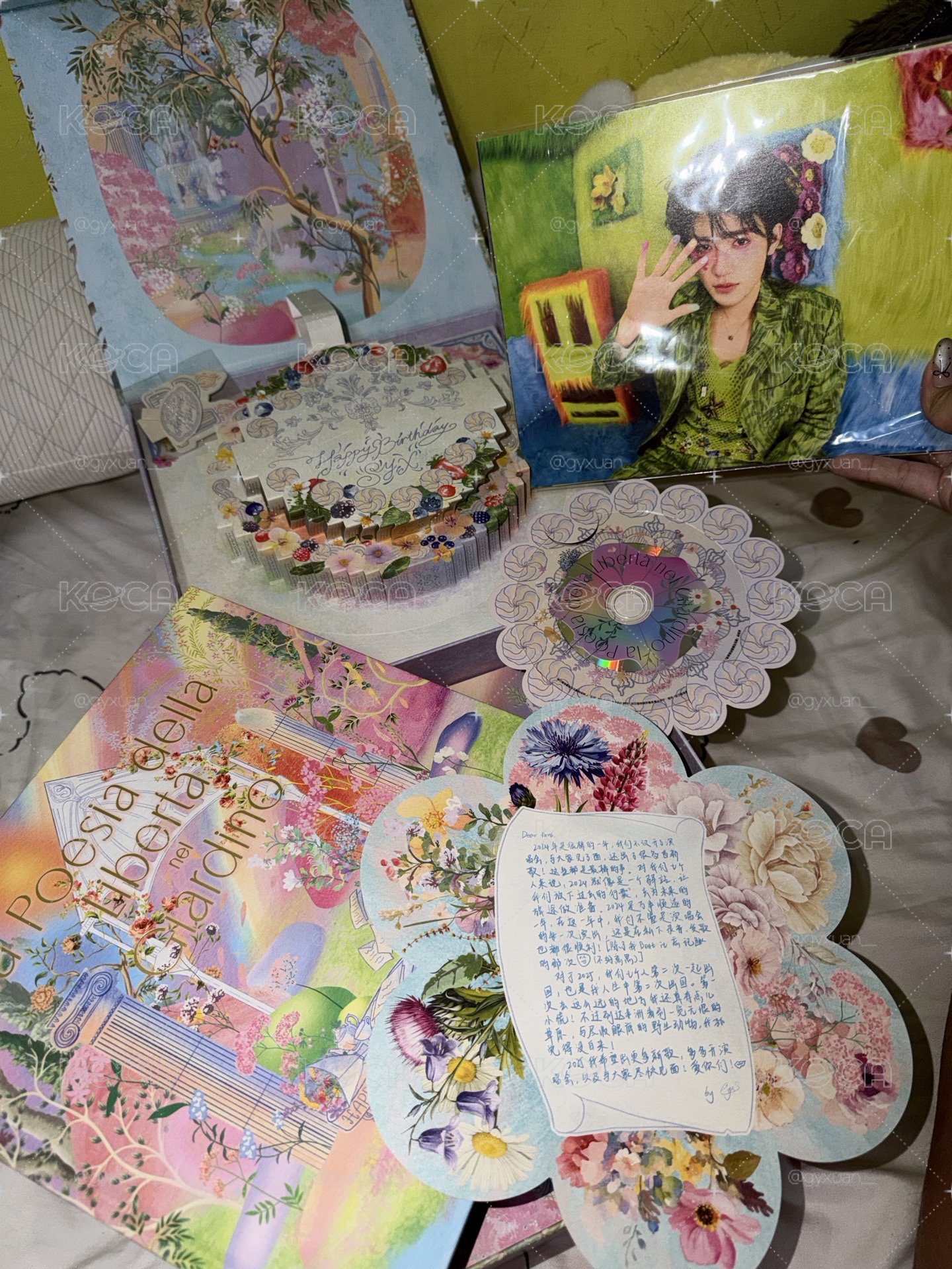 宋亞軒2025生日紀念套裝無卡全（無積木花）