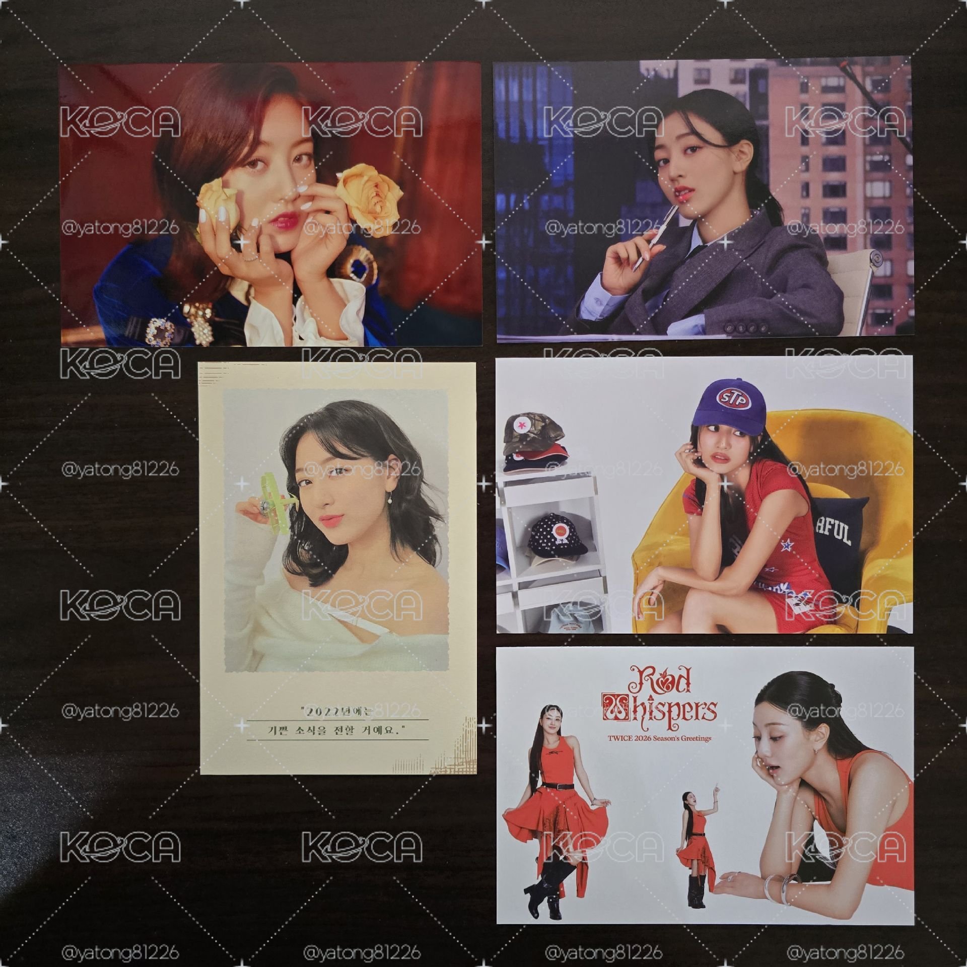 TWICE 志效 韓國年曆卡+會員禮卡