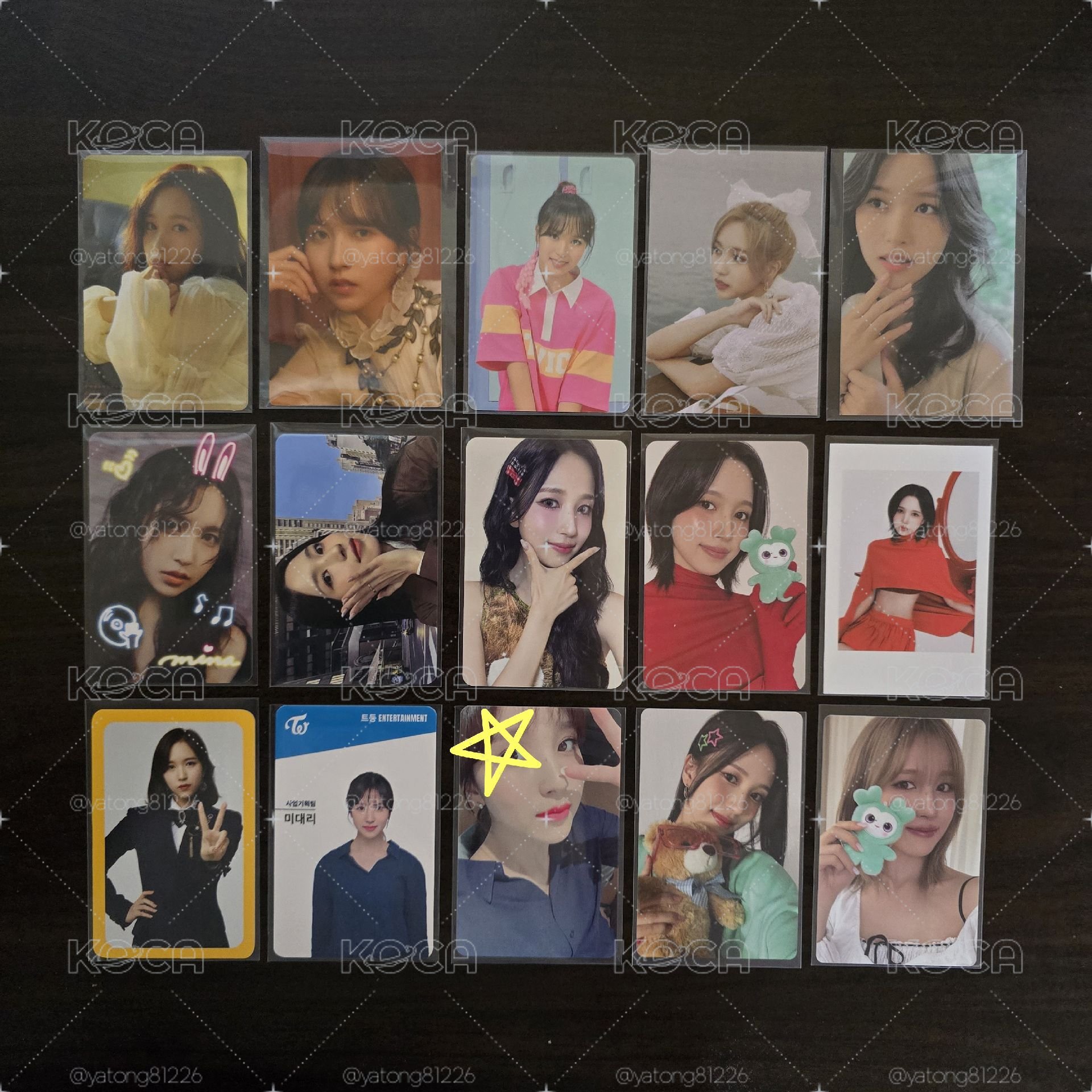 TWICE MINA 韓國年曆卡+會員禮卡