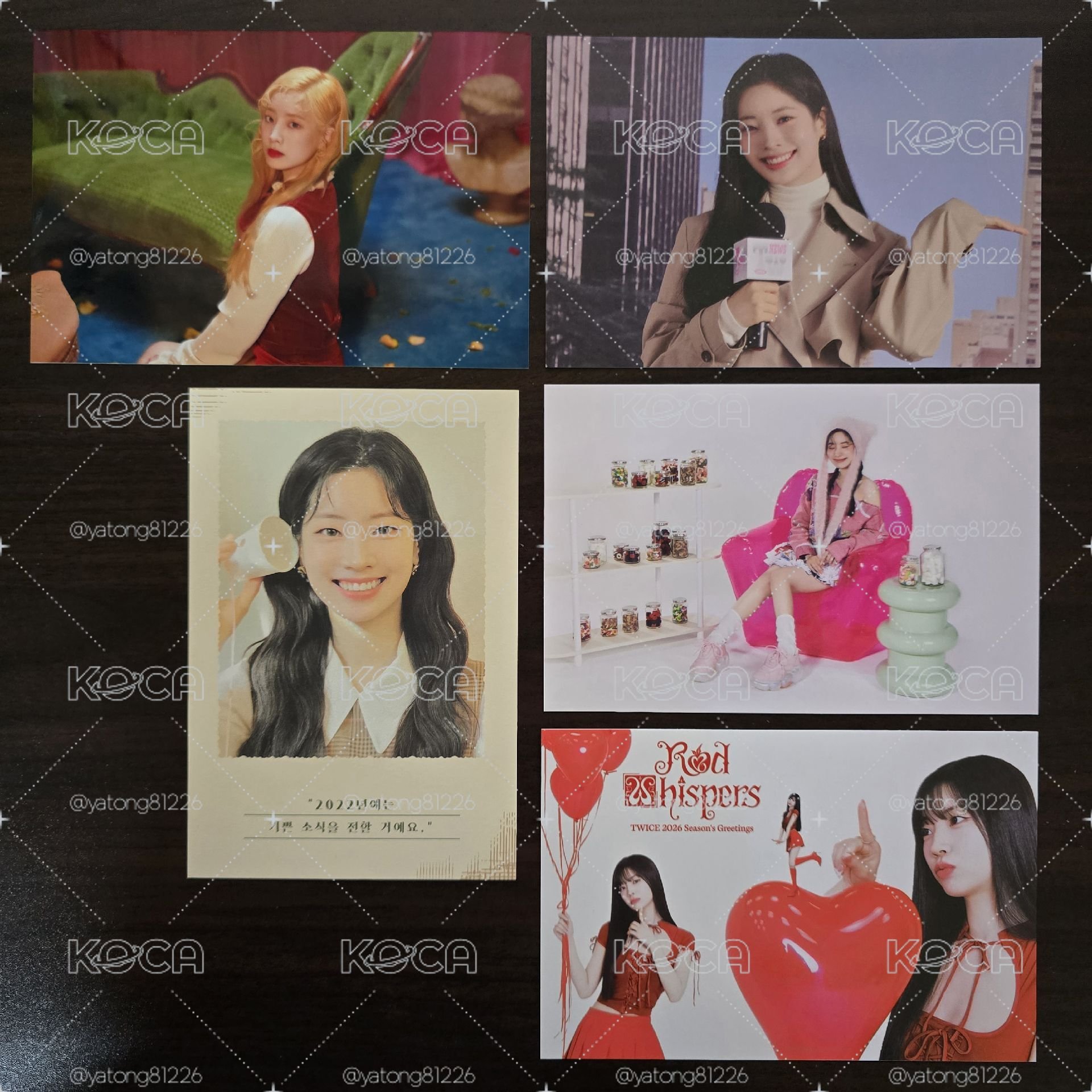 TWICE 多賢 韓國年曆卡+會員禮卡