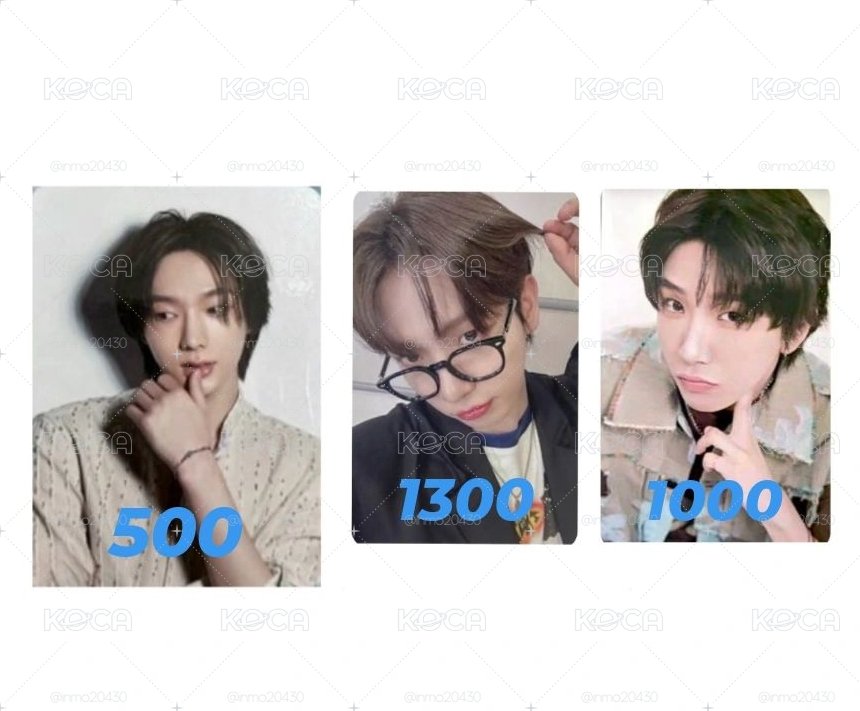 《直出》香水卡1、19.99環球抽選3、韓流6 小卡