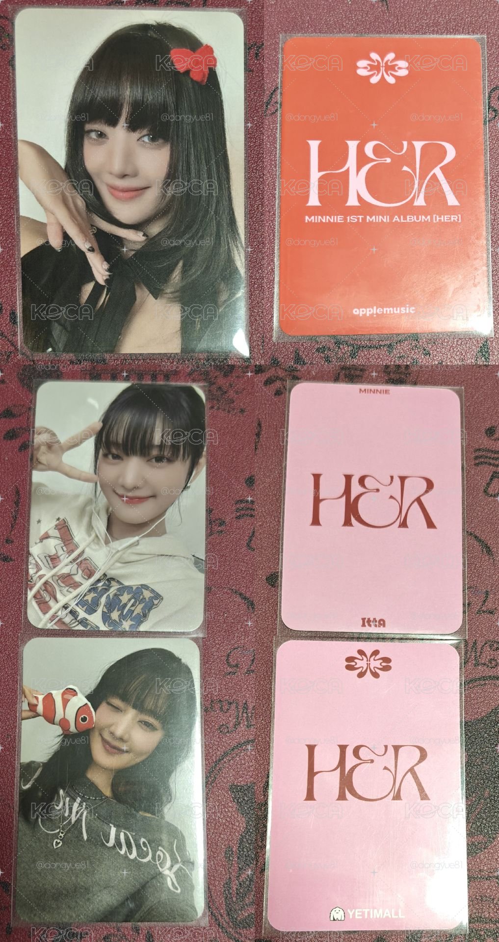 MINNIE <HER>初販黑膠【透粉色】