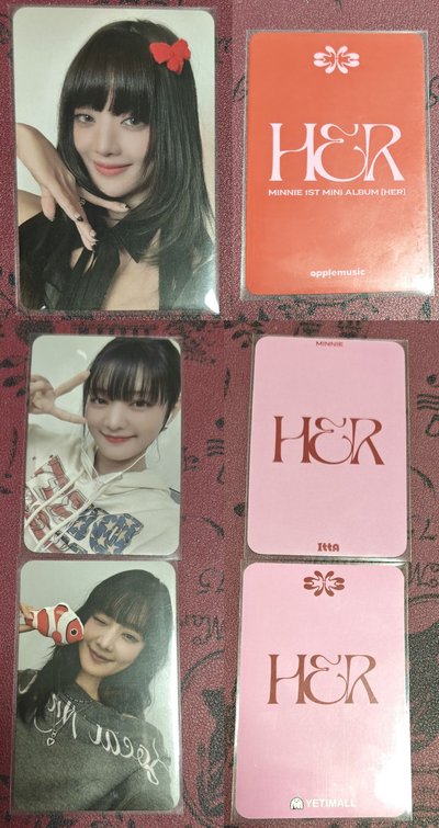 MINNIE <HER>初販黑膠【透粉色】