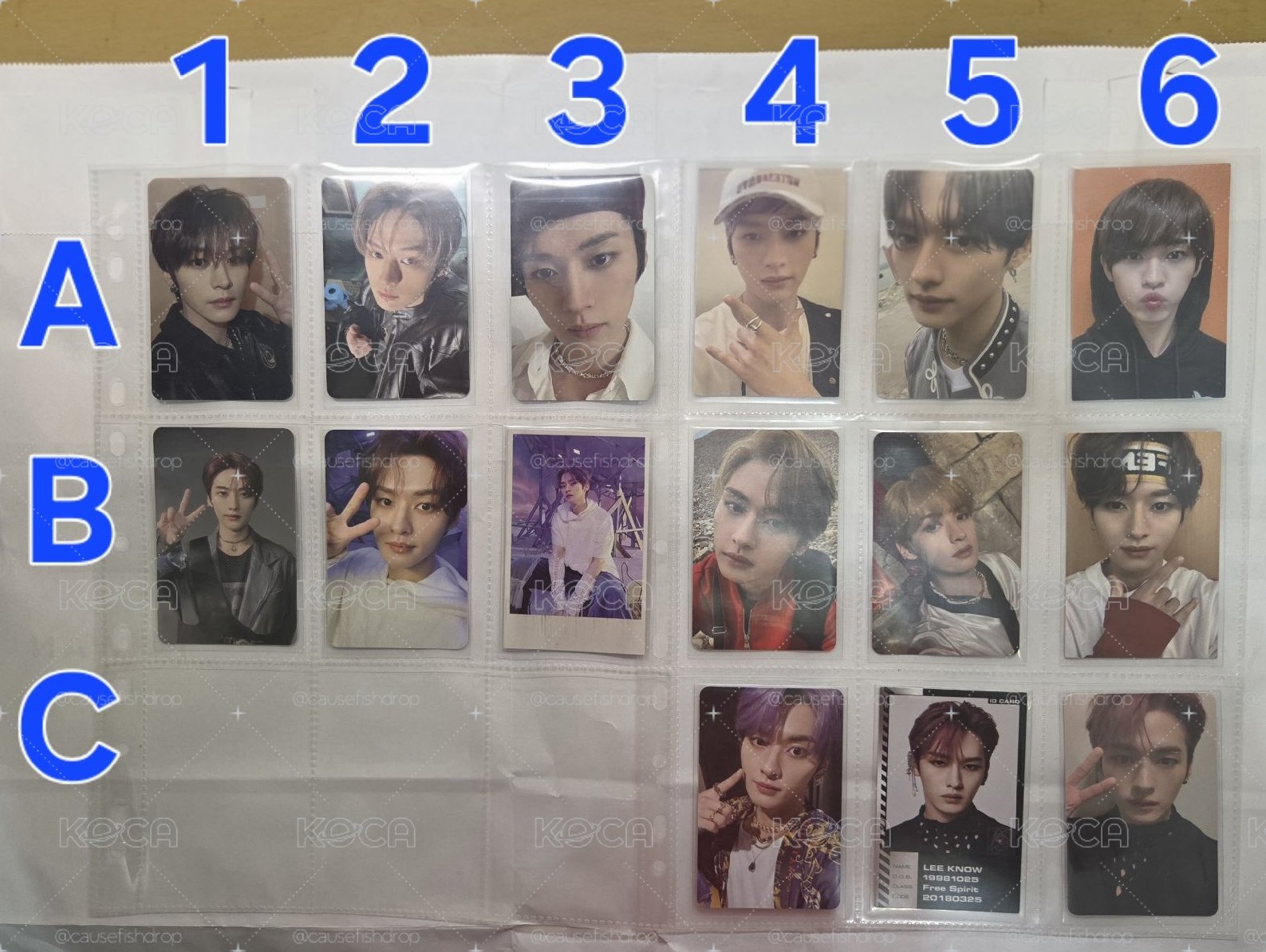 Lee Know 旻 專卡GO生 IN生 NOEASY ODD 5星 樂星