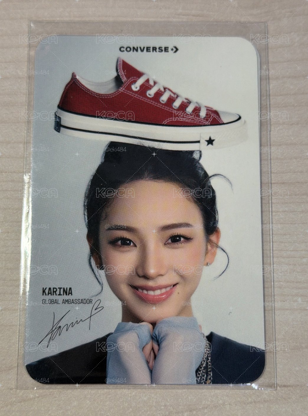 Karina Converse  代言卡 未拆封 兩張一組