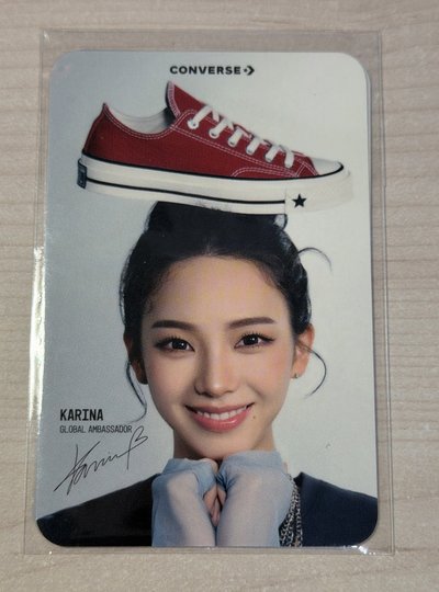 Karina Converse  代言卡 未拆封 兩張一組