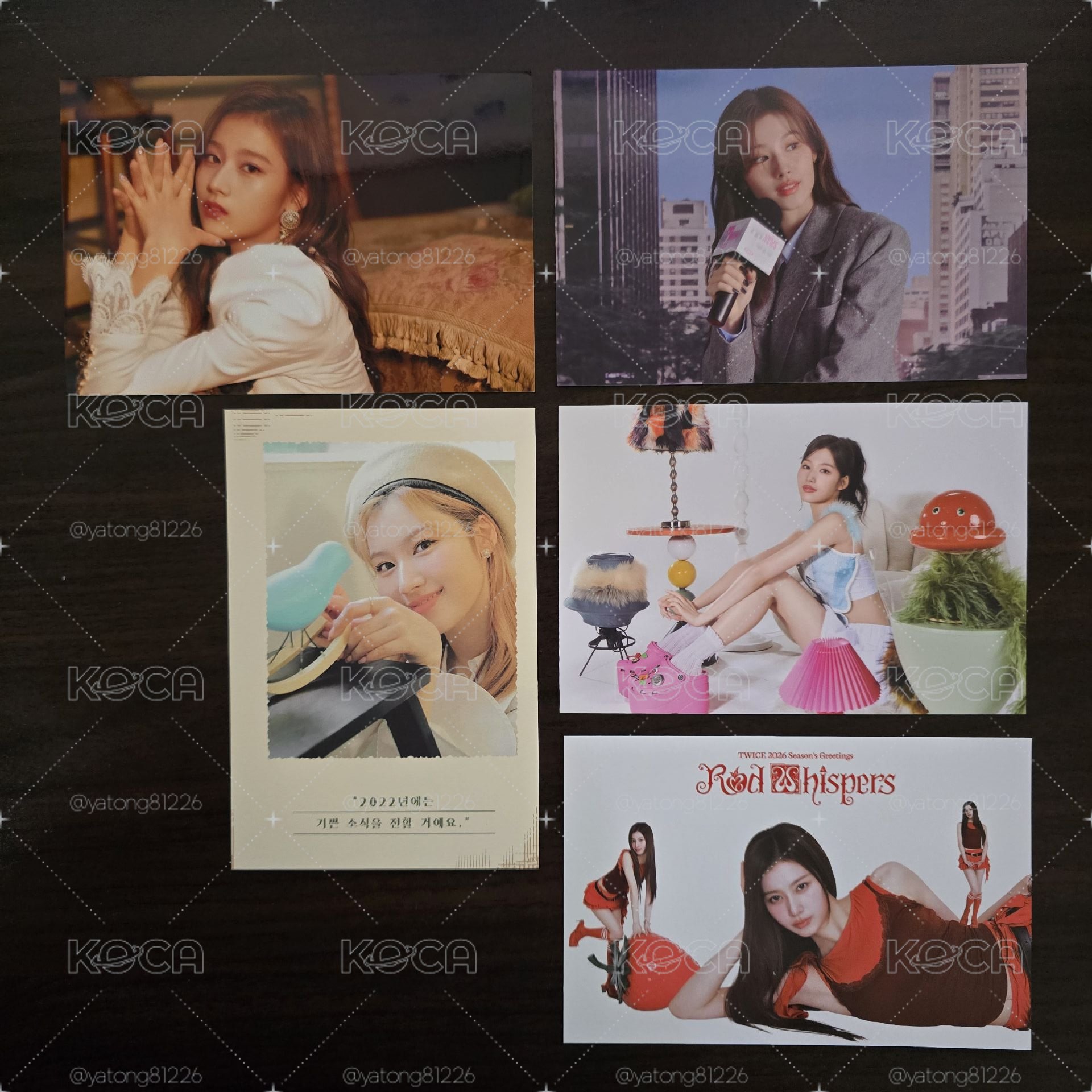 TWICE SANA 韓國年曆卡+會員禮卡