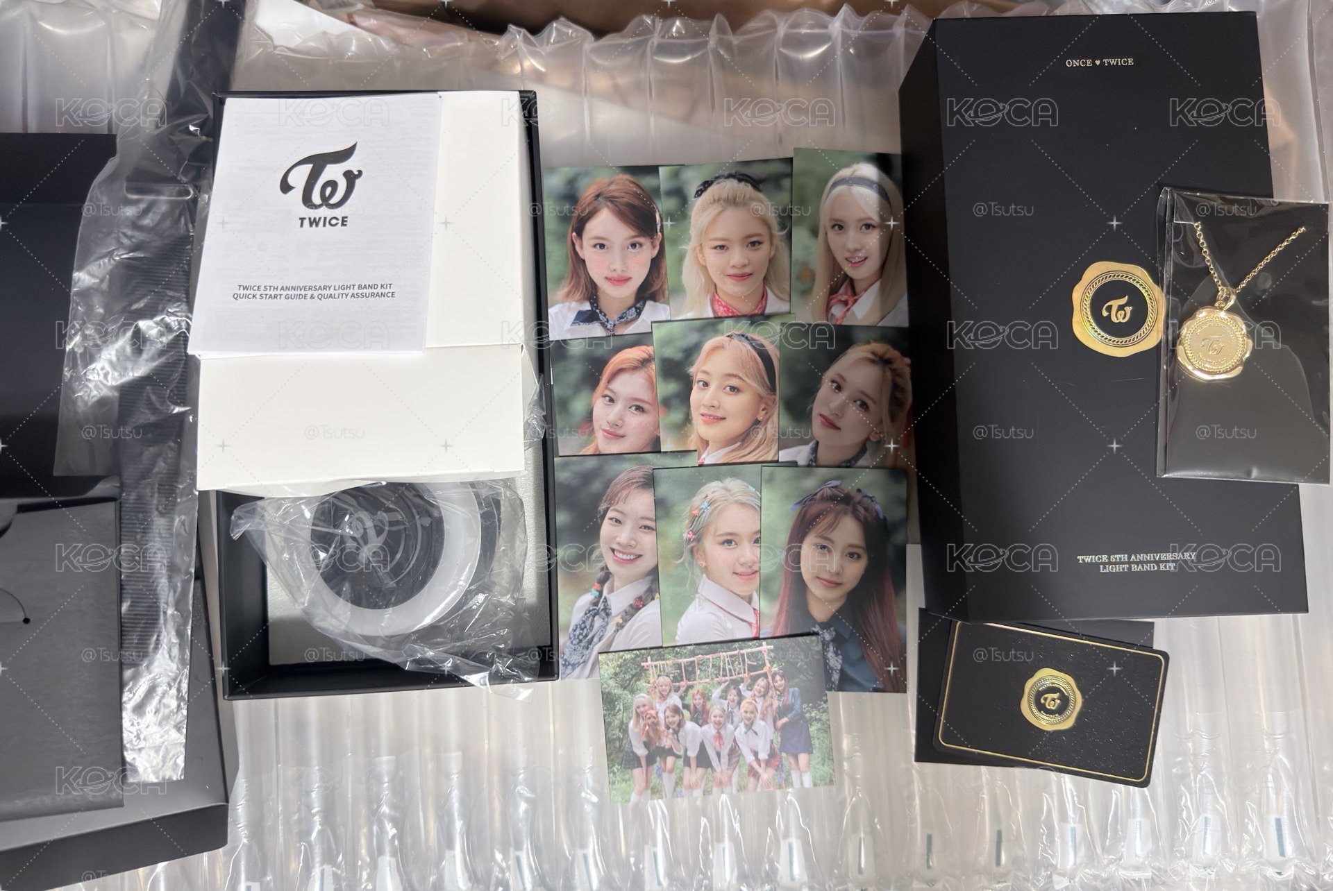 （現貨整套出僅拆檢 一日左右寄出）twice 絕版 五週年 手錶燈 手燈卡