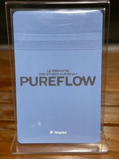 洪恩採 EUNCHAE LE SSERAFIM PUREFLOW fanplee 特典卡 PB ver.