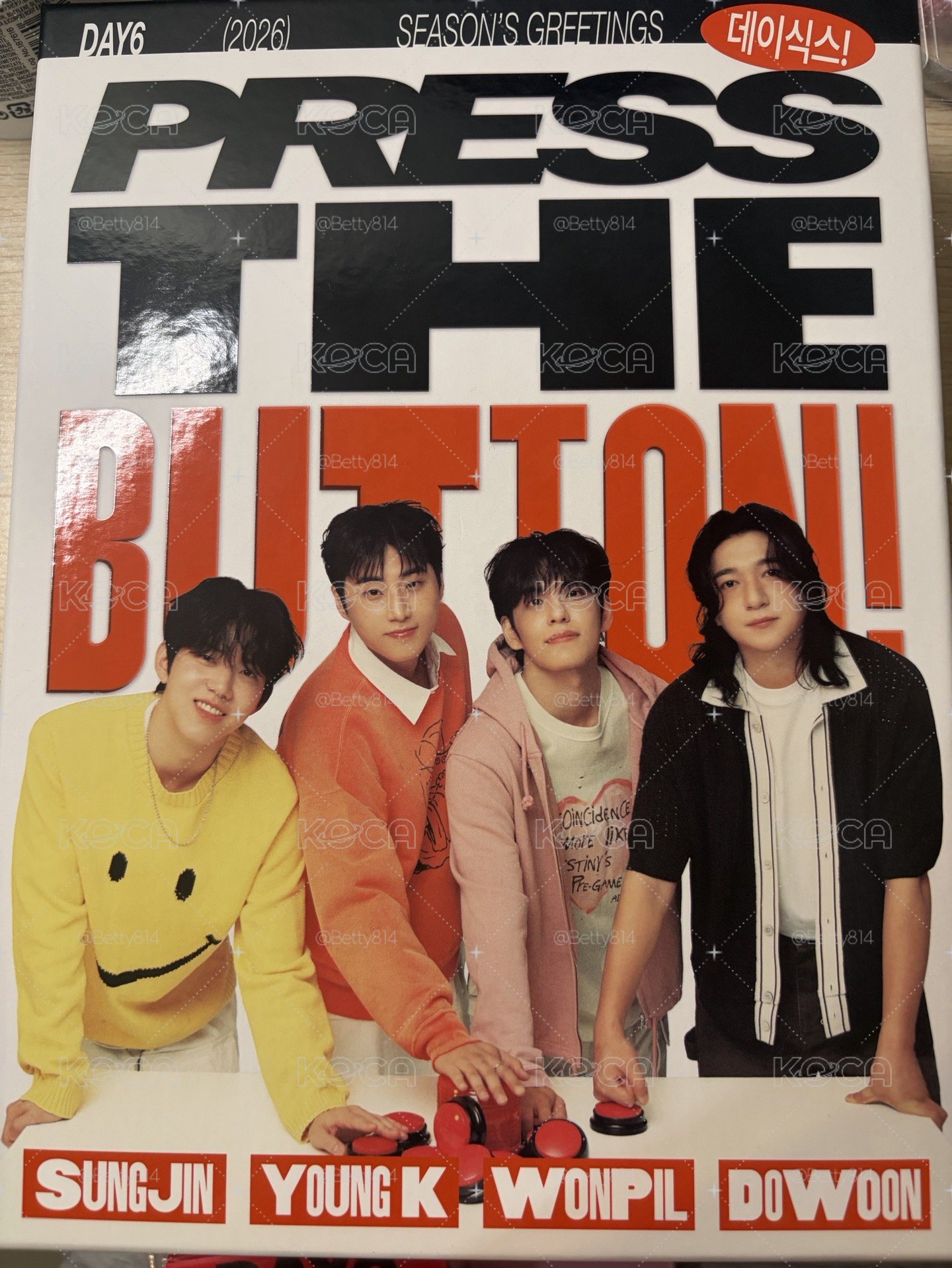 DAY6 2026 年曆組 PRESS THE BUTTON 年曆 SEASON`S GREETINGS
