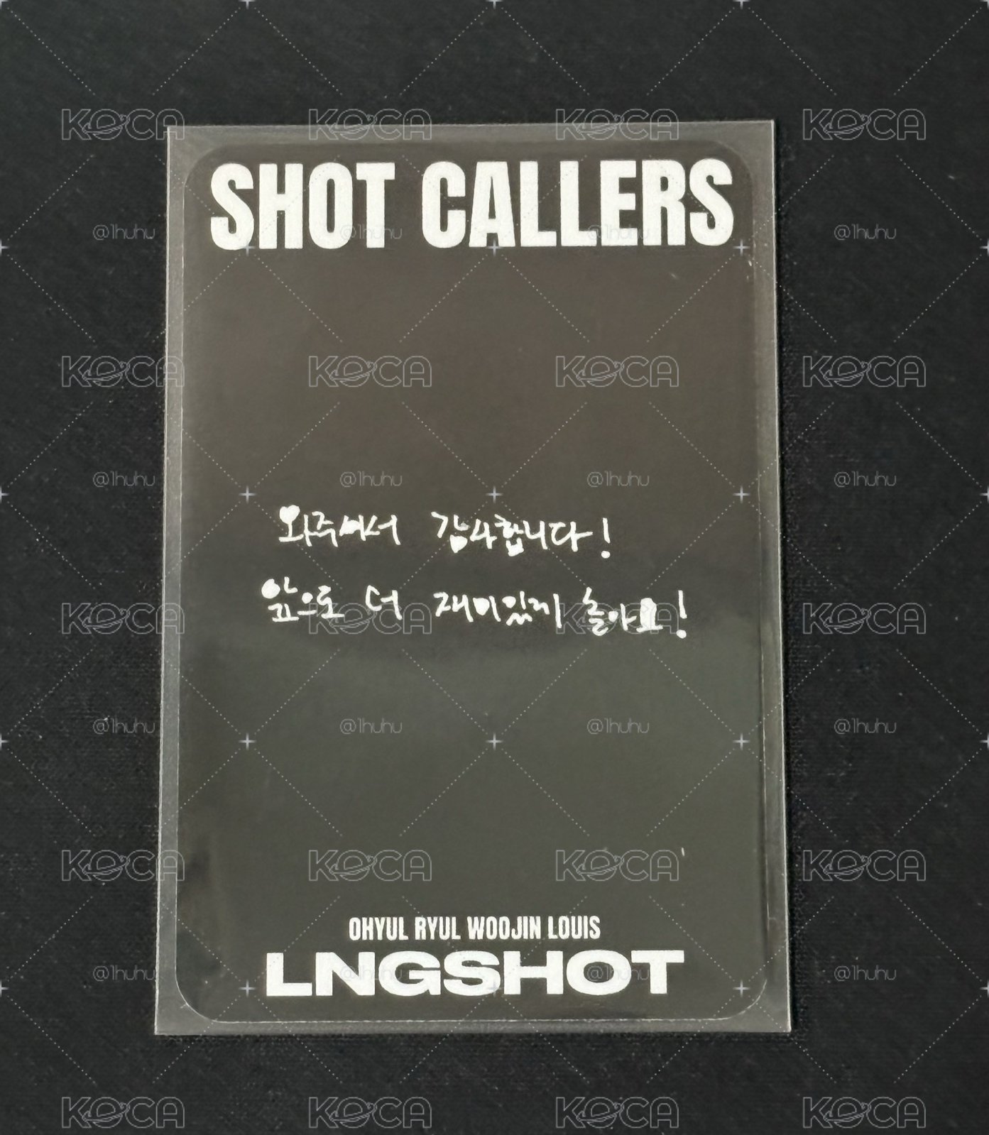 Lngshot🦞ㅣ五律 校服 打歌卡4.0