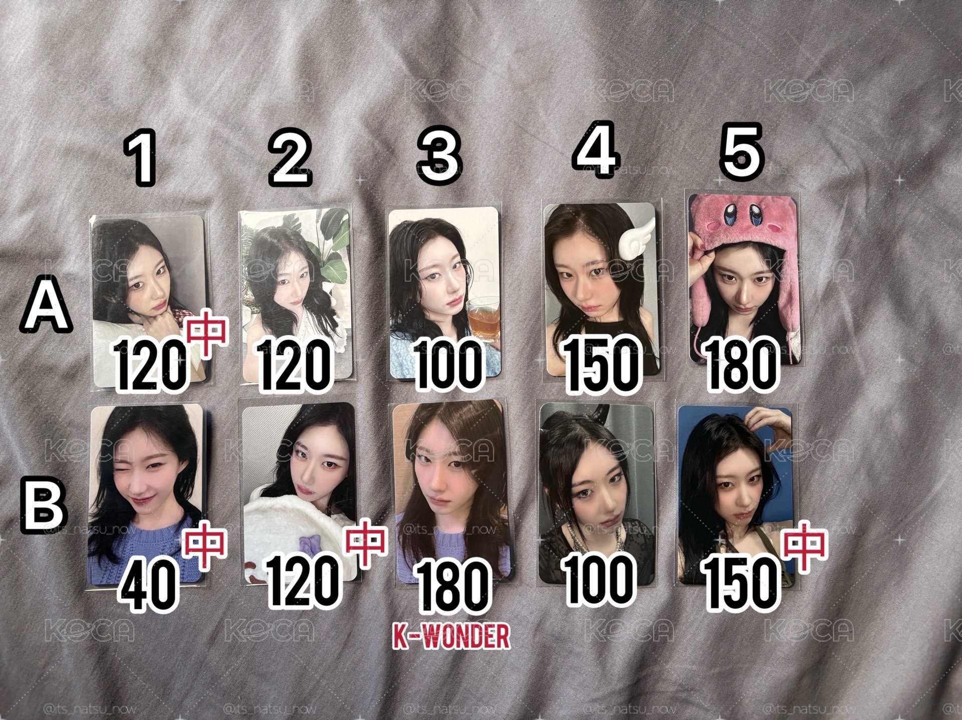 ITZY 彩領 留真 小卡 特典 專卡 金髮 