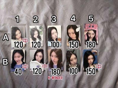 ITZY 彩領 留真 小卡 特典 專卡 金髮 