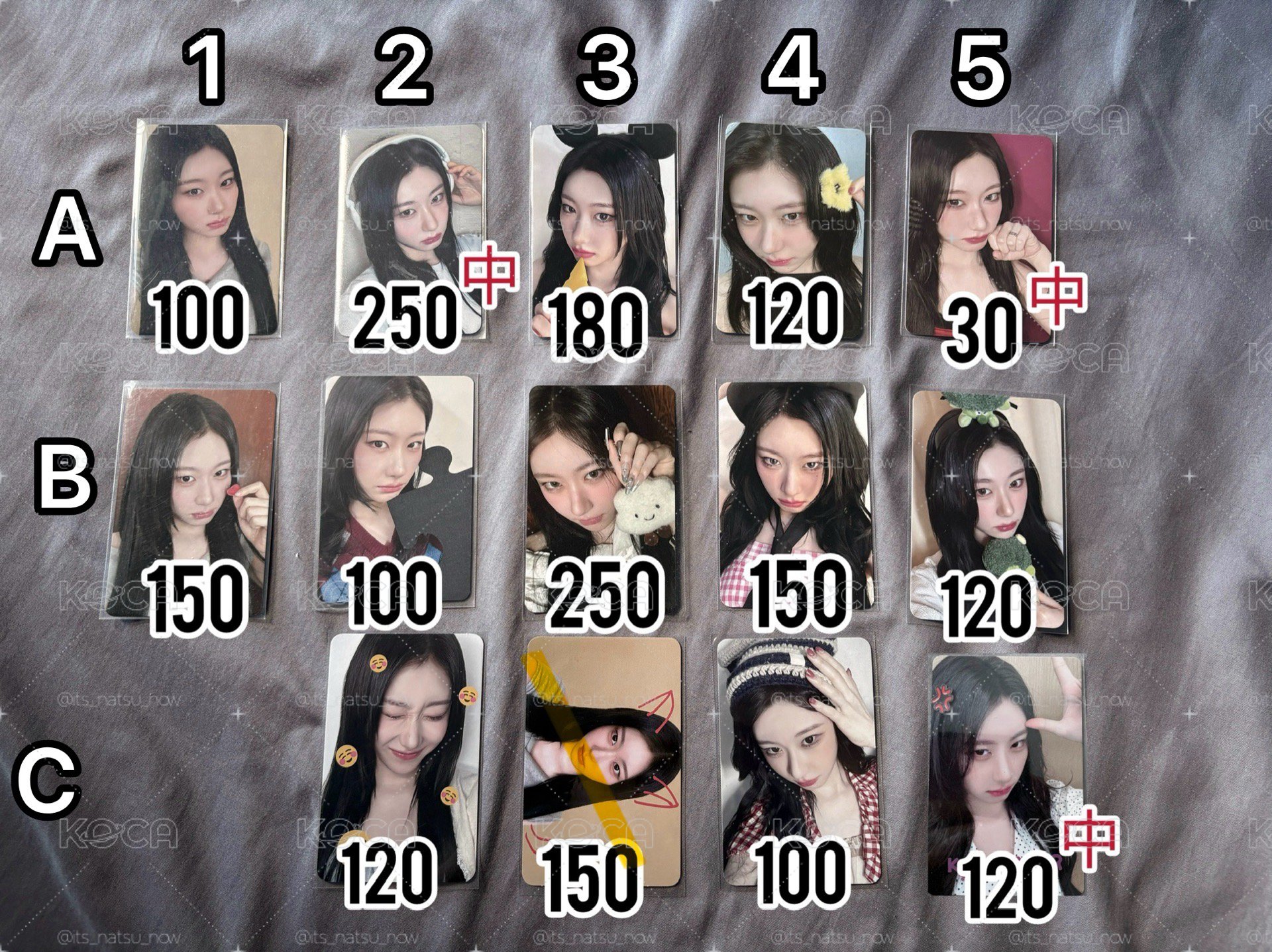 ITZY 彩領 留真 小卡 特典 專卡 金髮 