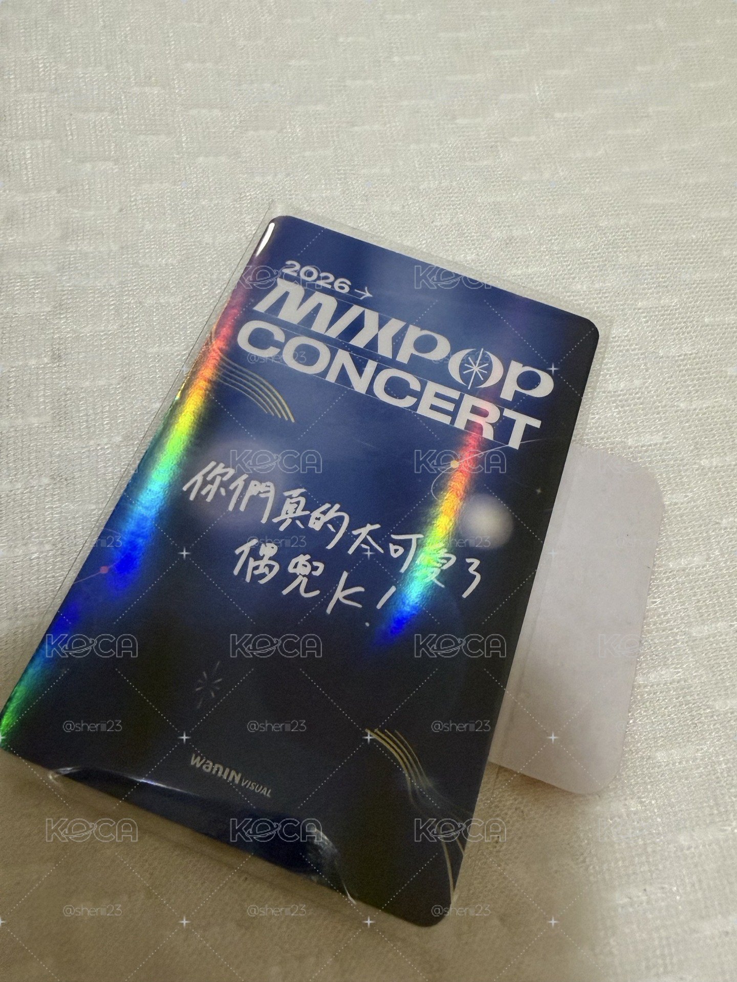 MIXPOP Concert K 入場卡 閃卡 中文卡背