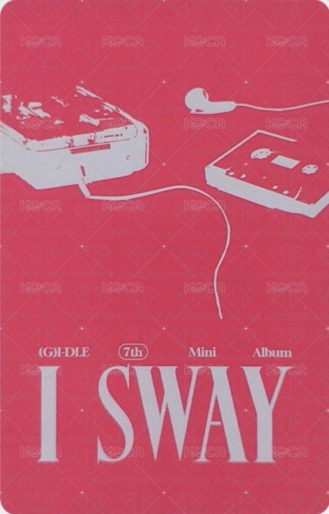 I SWAY poca 專輯卡 電子專 背面