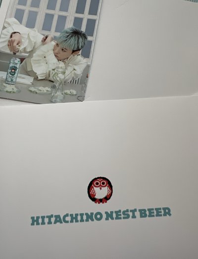 權志龍 PMO 日本快閃店常陸野貓頭鷹啤酒 小卡