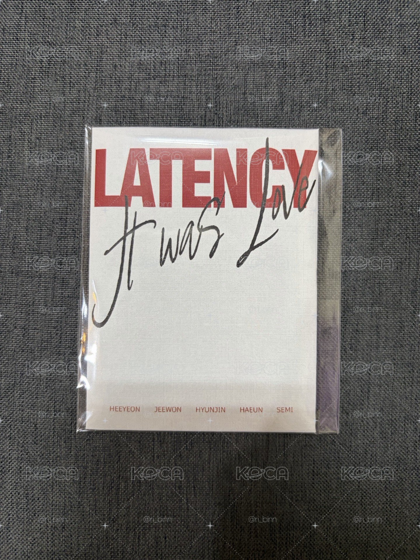 Latency｜全新未拆 單曲一MD 卡包B
