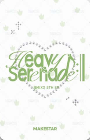 Heavy Serenade ms 線上末簽 簽售卡 NMIXX恐龍 ver. 背面