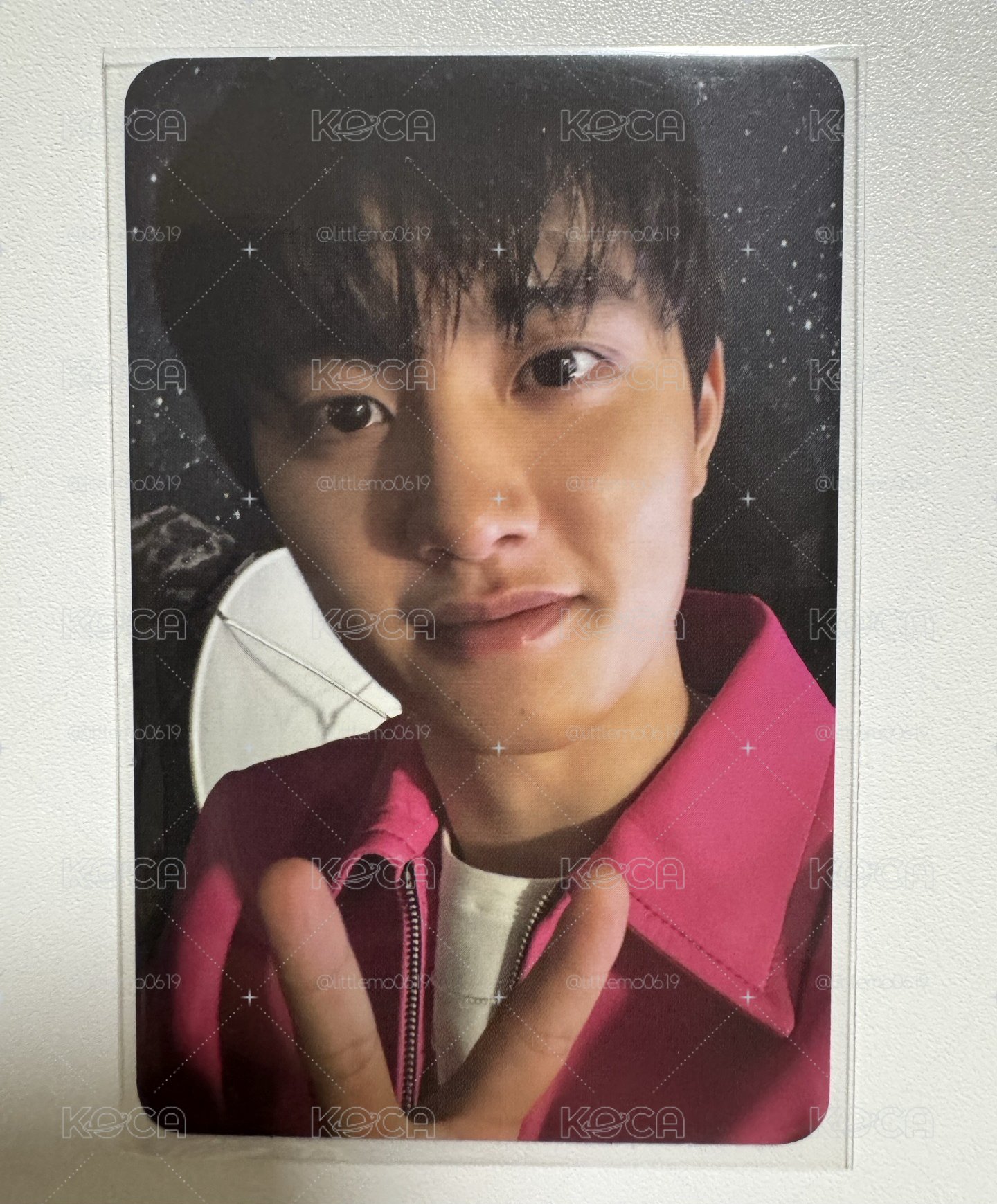 EXO-D.O.-桃粉嘟嘟-Doh Kyung Soo-Blossom 專輯卡 
