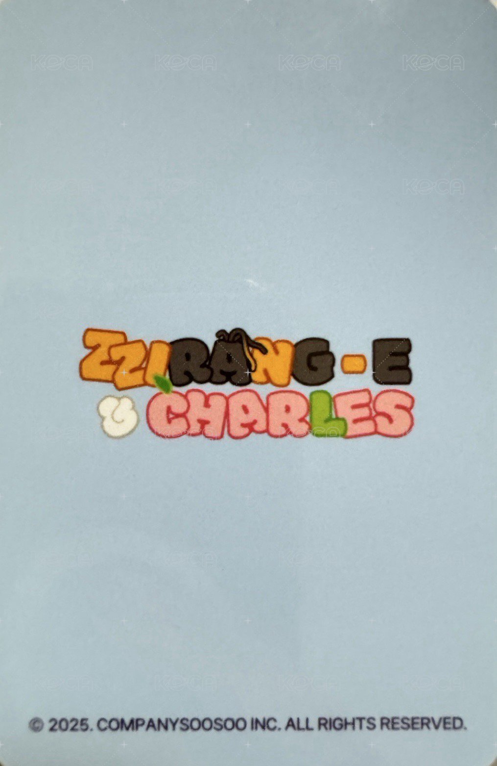 吉冷與查爾斯快閃店 周邊卡 卡套卡 背面