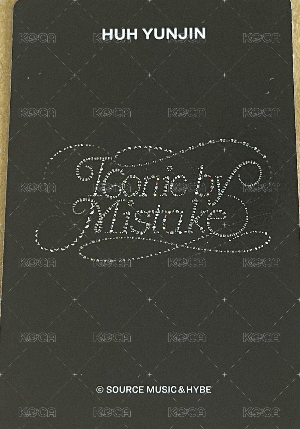 ICONIC BY MISTAKE 周邊卡  背面