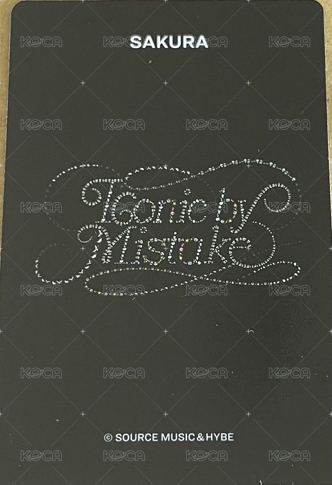 ICONIC BY MISTAKE 周邊卡  背面