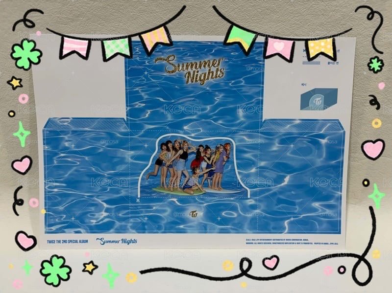TWICE Summer Nights DIY紙雕