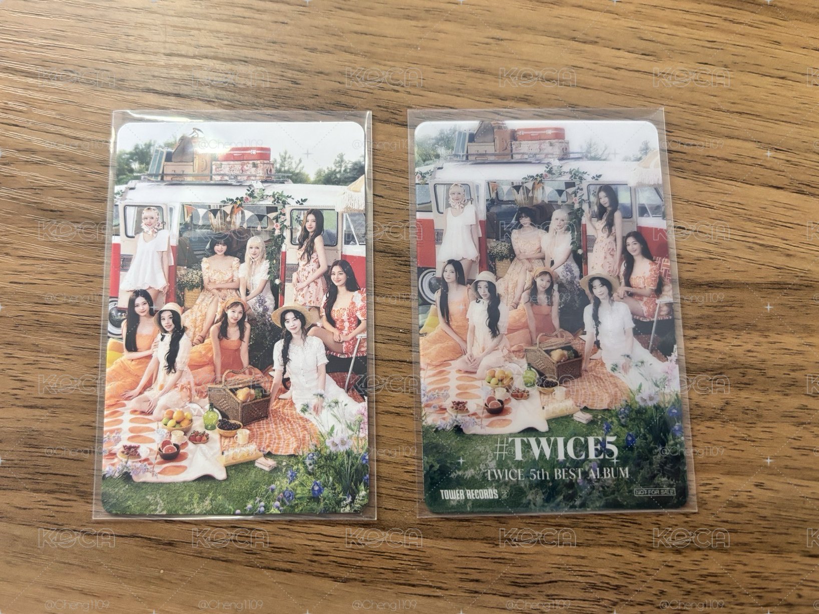 Twice5塔店特典及盤卡