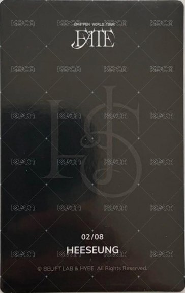 FATE世巡 隨機卡 02/08 背面