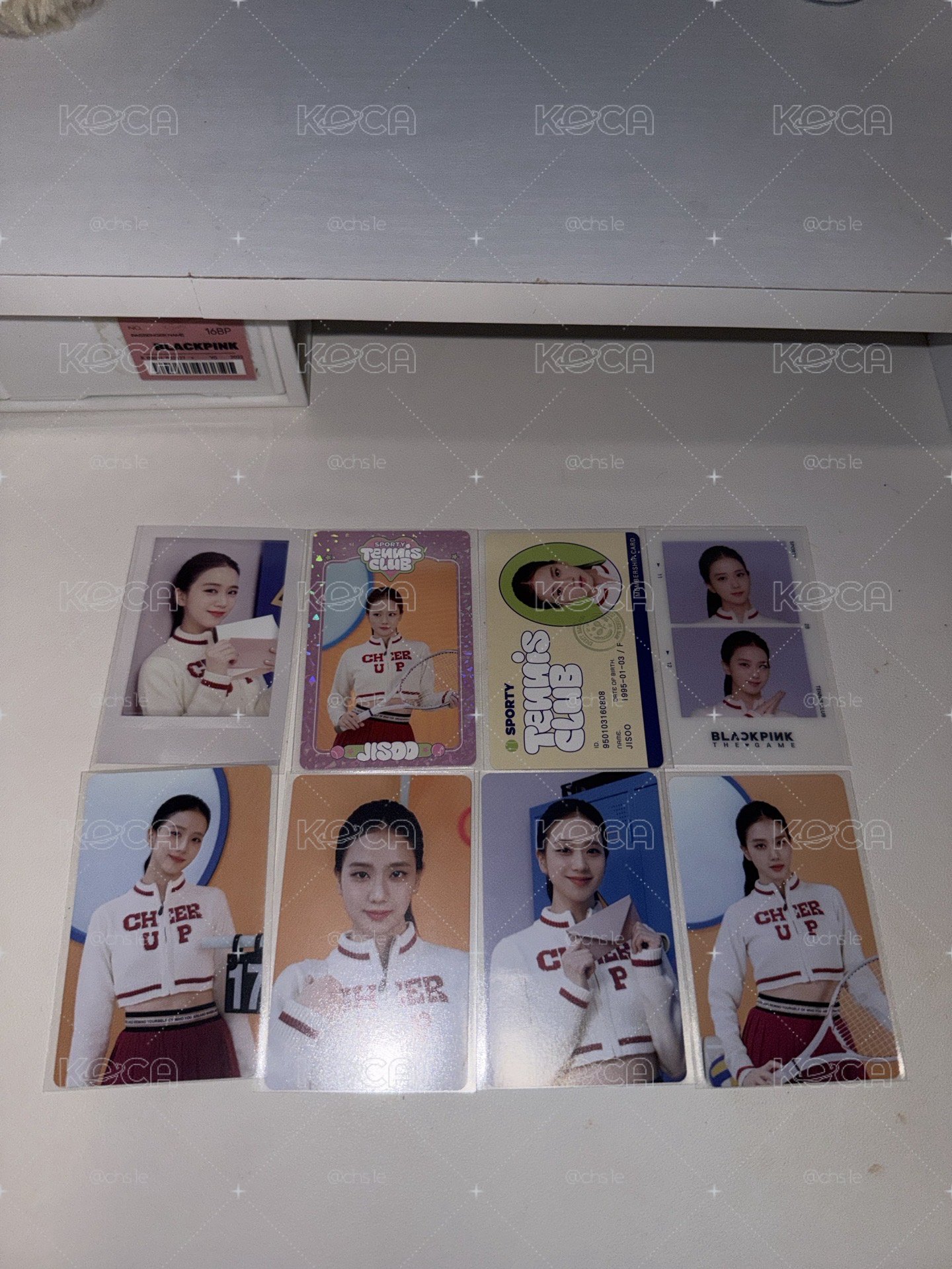 JISOO網球卡一套不拆售