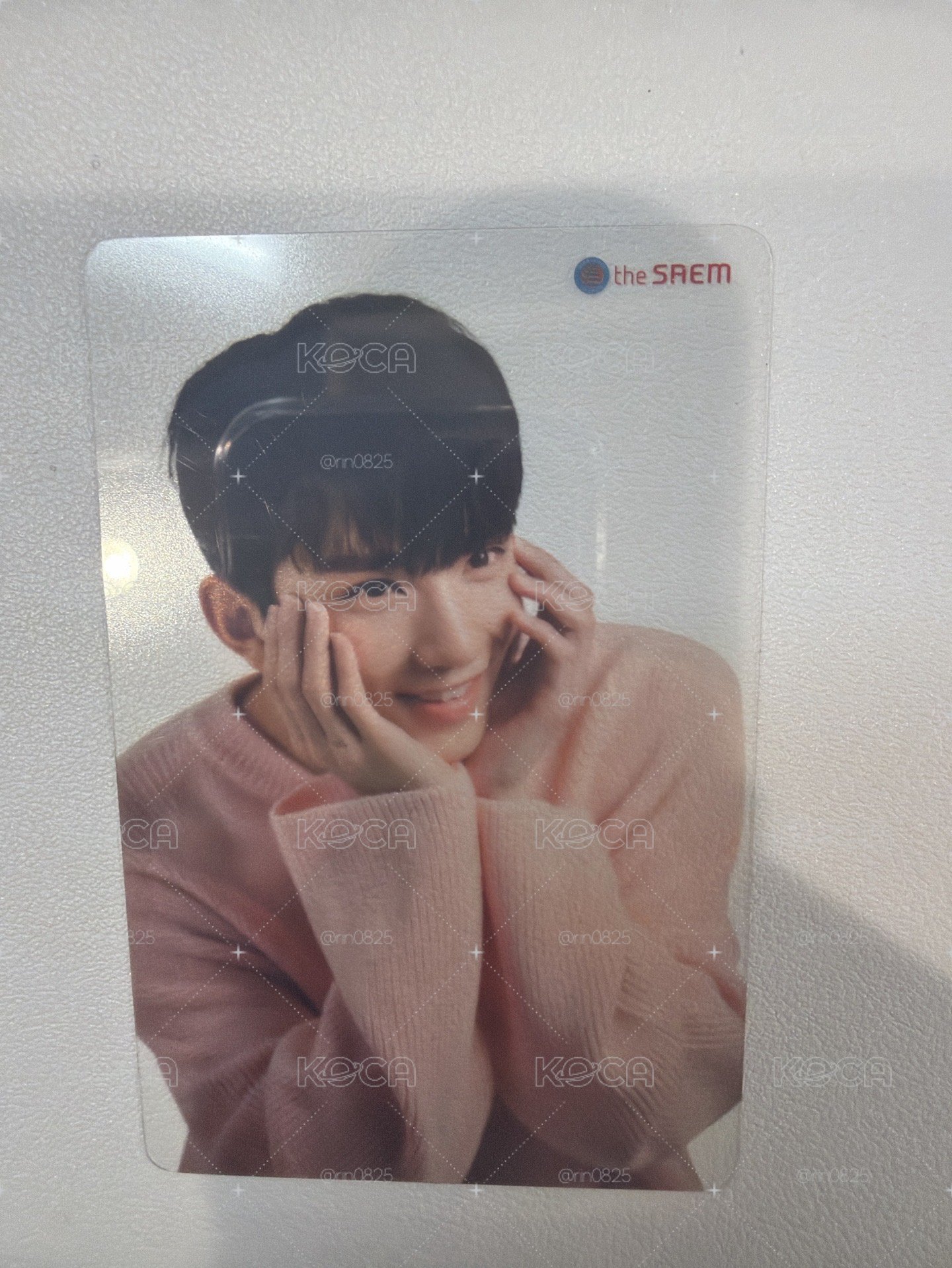 the saem 洪知秀  JOSHUA 代言卡