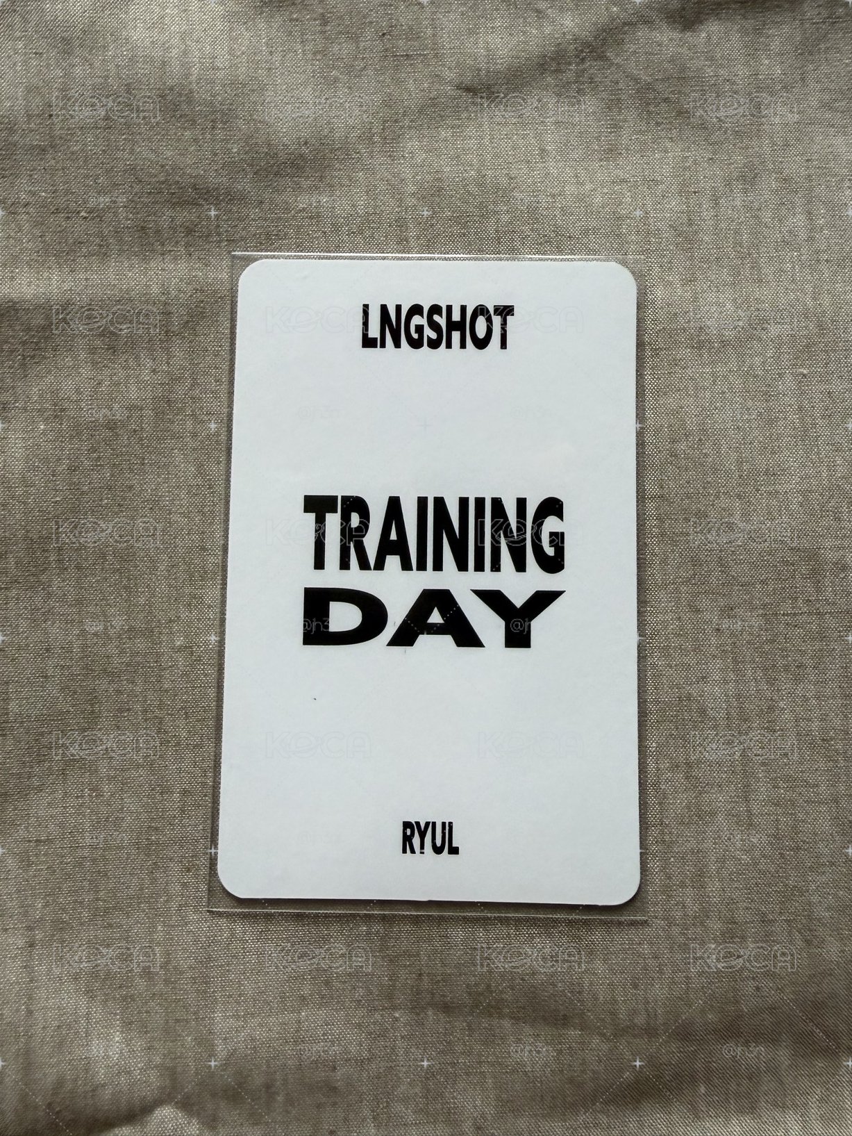 Training Day EP 金栗專輯卡 