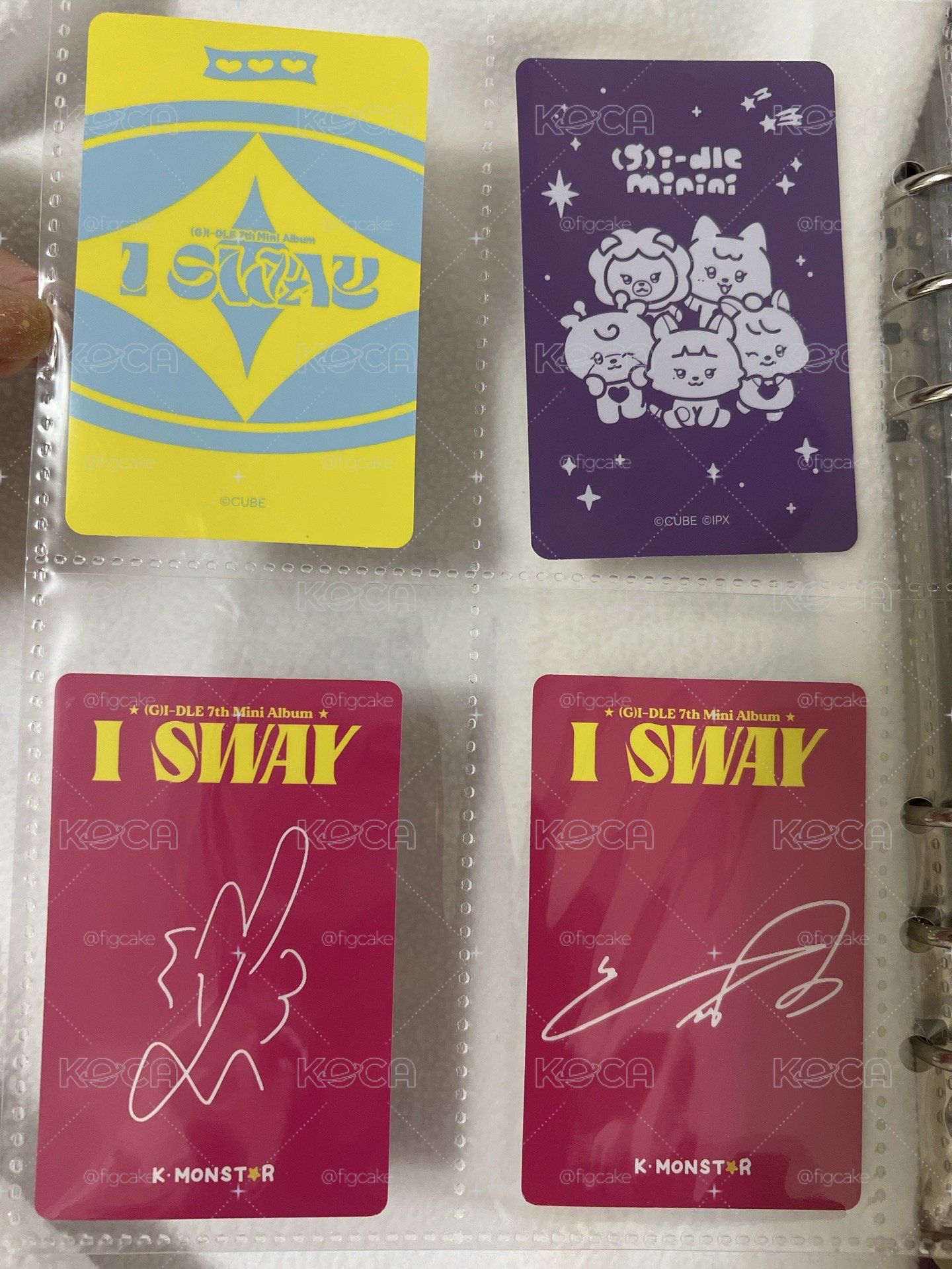 idle 迷七 I sway 快閃店隨機卡、台灣簽售卡
