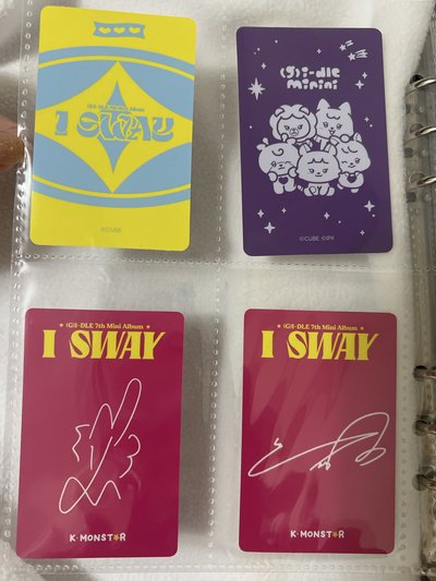 idle 迷七 I sway 快閃店隨機卡、台灣簽售卡
