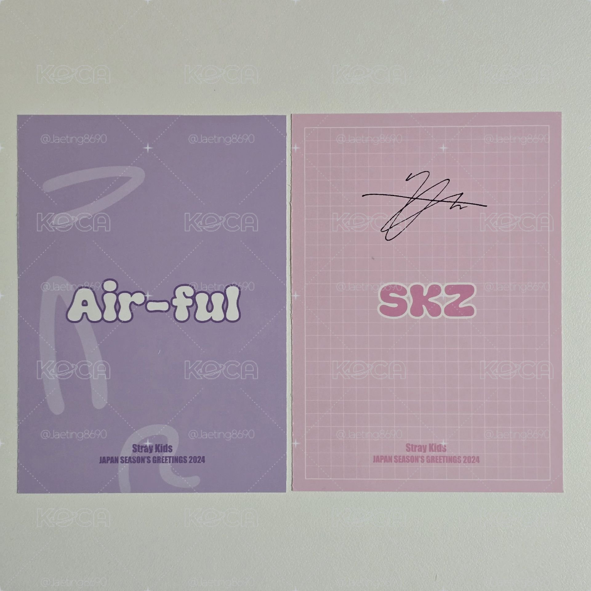 Stray Kids 2024 日本年曆明信片🅰️🅱️版🥟鉉辰