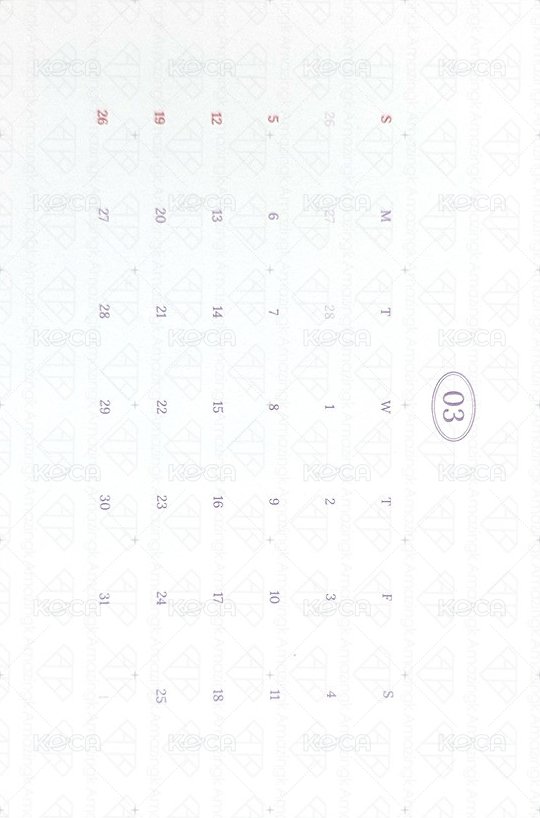 23‘年曆 明信片  背面