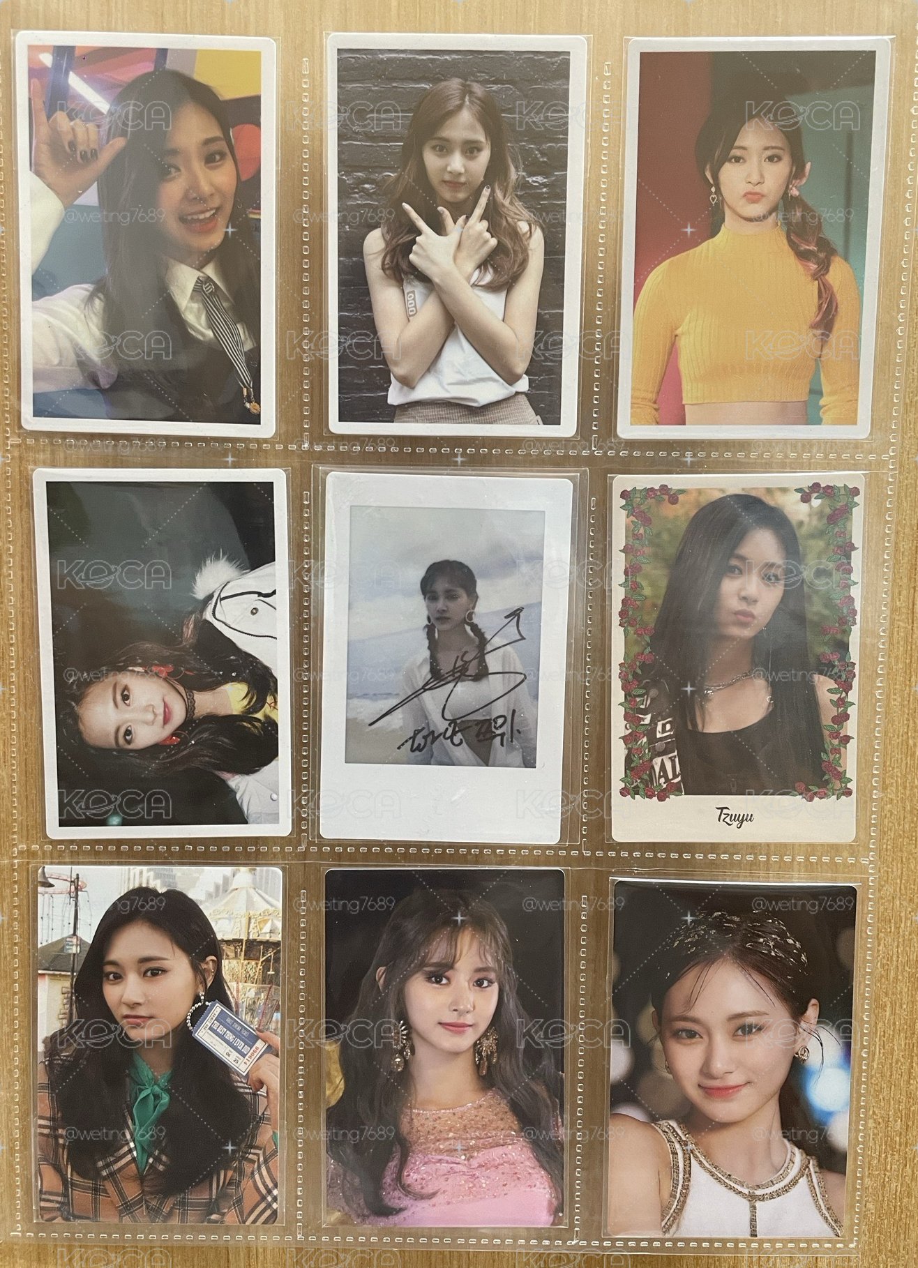 Twice_子瑜歷屆專輯花絮卡