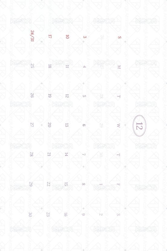 23‘年曆 明信片  背面