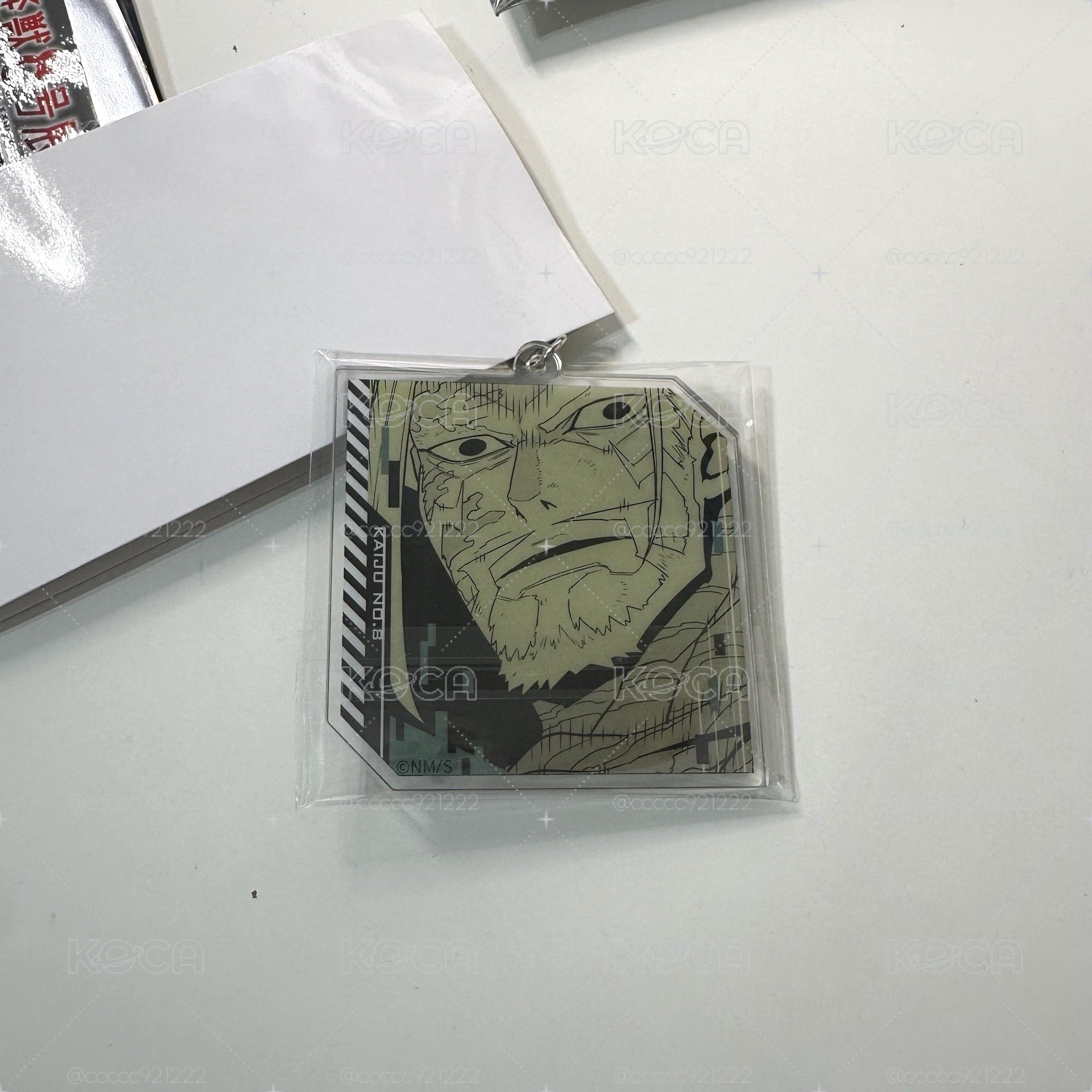 怪獸八號 原畫展 雙面吊飾