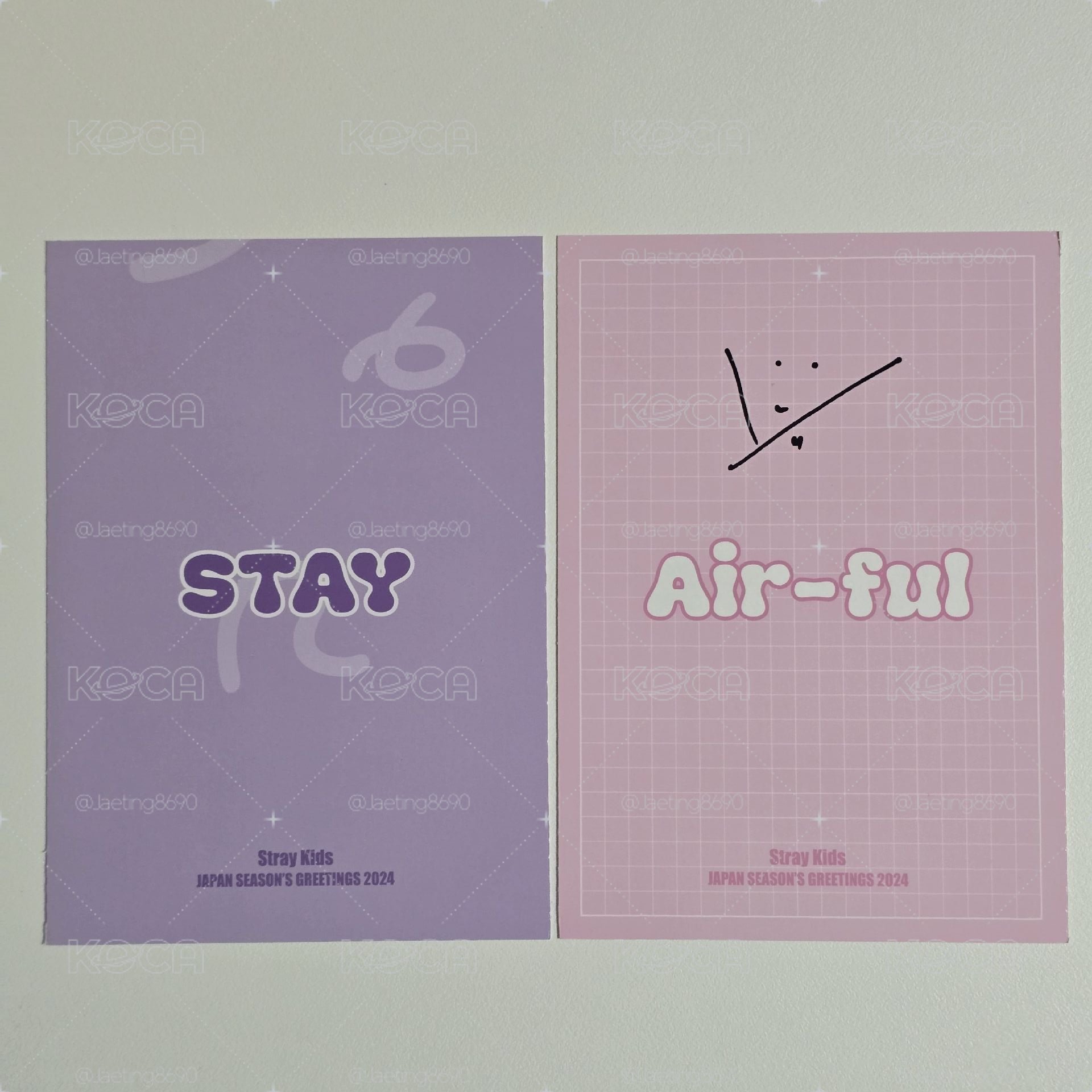 Stray Kids 2024 日本年曆明信片🅰️🅱️版🐽🐰彰彬