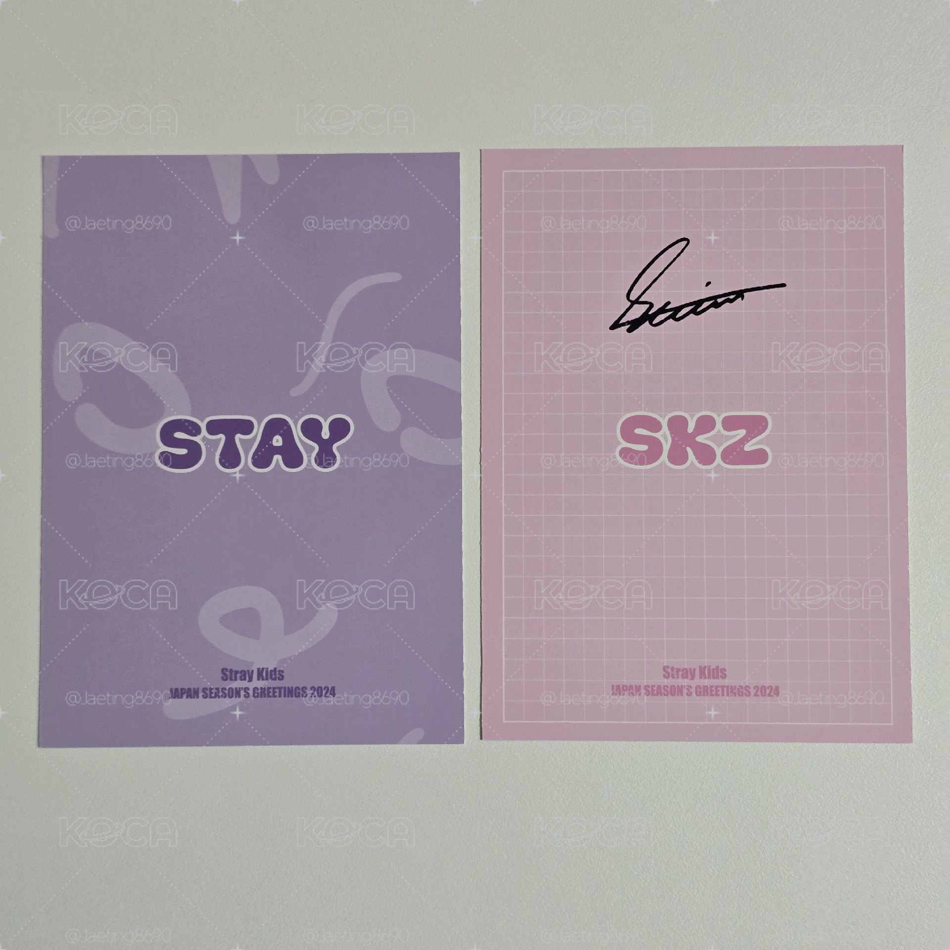 Stray Kids 2024 日本年曆明信片🅰️🅱️版🐶昇玟